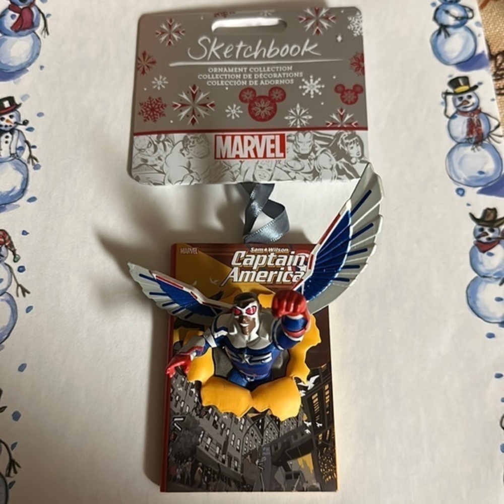 Captain America Marvel 3D Sketchbook ornament